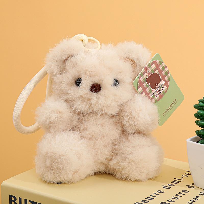 Cute Plush Bear Keychain With Scented Bean Bag Decor For Bags And Gifts