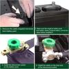 Car Battery Disconnect Isolator Switch Brass Heavy-Duty Quick Cut Off for 12V 24V Marine Boat Truck RV