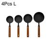 1/4 Pezzi Manico in Legno Acciaio Inossidabile Misurini Cucchiai Strumenti per la Cottura Set Cucchiaio Misurino per Caffè Accessori Scala da Barman