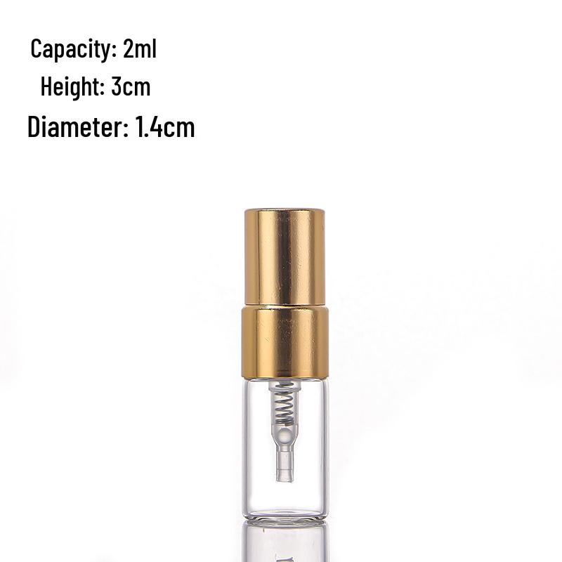 Perfume Refillable Glass Spray Bottles - 2ml, 3ml, 5ml, 10ml Flower Water Sample Sizes