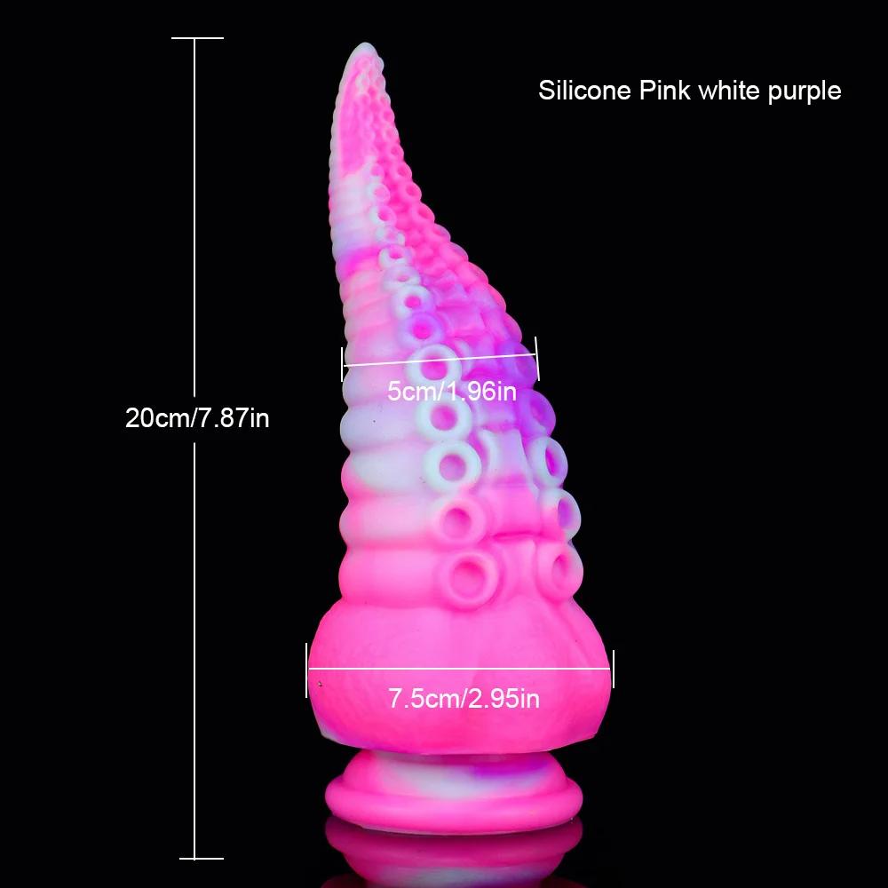Huge Silicone Anal Dildo for Women Masturbation Octopus Tentacle Anal Plug Prostate Massage Buttplug Sex Toy 18+ Anal Dilatation