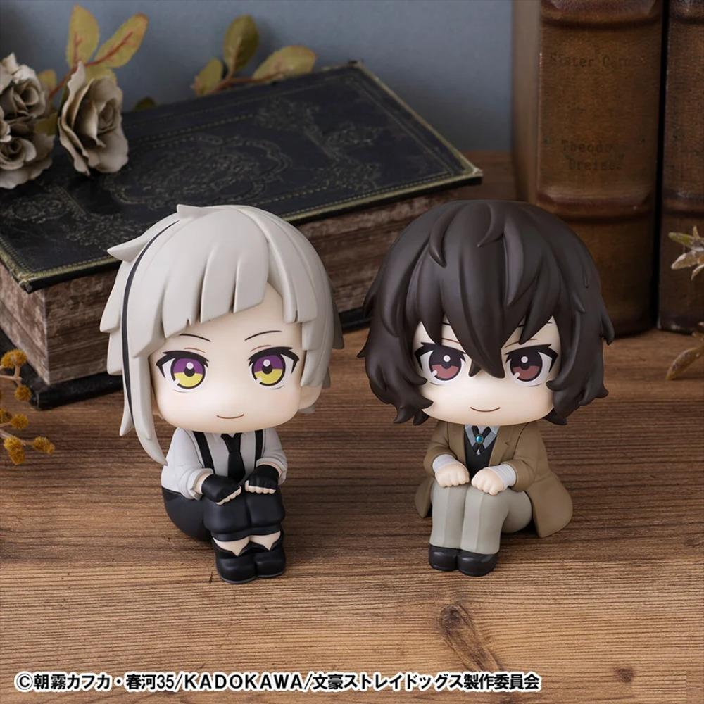 New 10cm Bungou Stray Dogs Anime Figure Look Up Nakajima Atsushi Action Figure Q Version Dazai Osamu Figurine PVC Collection Toy