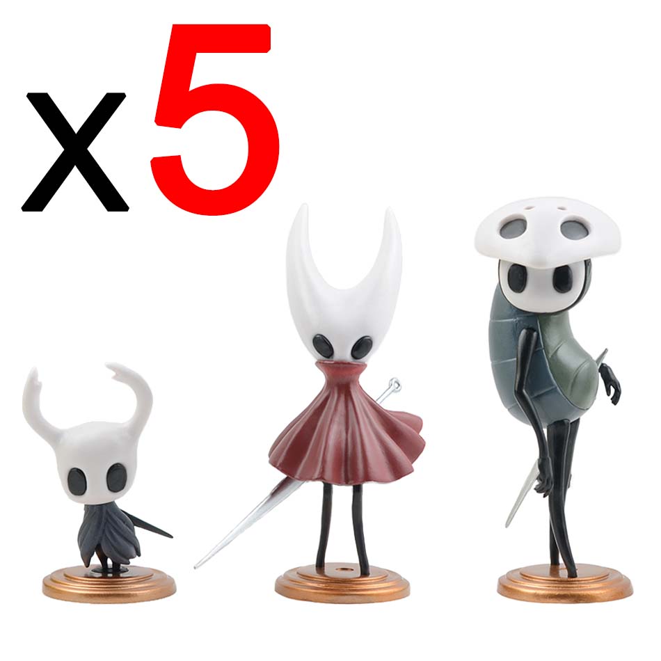 3pcs Hollow Knght Figure Anime Silksong Game The Knight Hornet/Seth Collectible PVC Model Doll Toys Christmas Halloween Gift