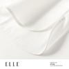 ELLE Women's French Style Pure Cotton Drawstring White Shirt
