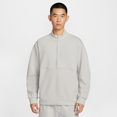 Nike Sweatshirts Men s Gray Stand Collar Moderate L
