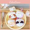 Dog Plush Sandwich Keychain Cartoon Animal Doll Backpack Pendant Gift Festival