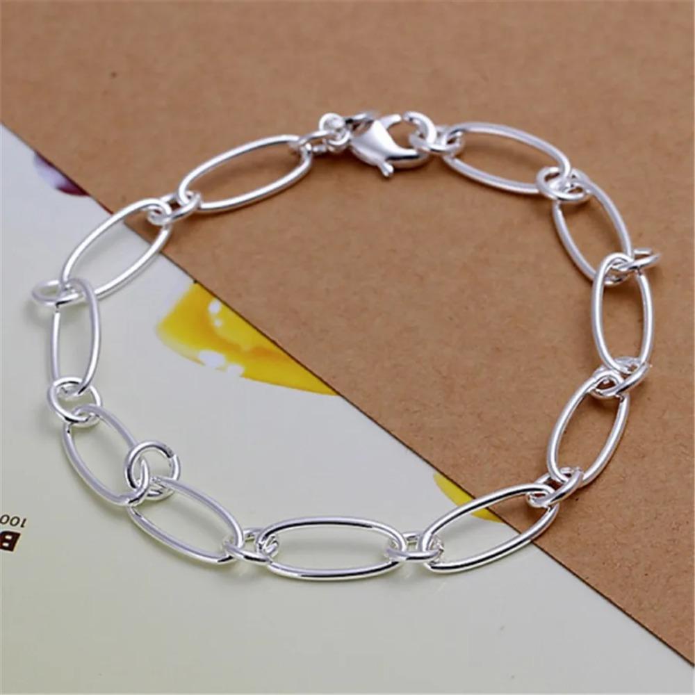 925 Silver Twisted Rope Bracelet 4MM Unisex Chain Fashion Jewelry for Women Men High Quality Durable