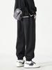 Dingfengbaoluo Men's Japanese Style Loose Fit Workwear Jogger Pants
