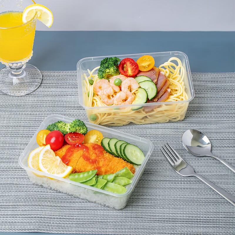 Steel Rectangular Disposable Plastic Food Containers, 750ml (300 Count)