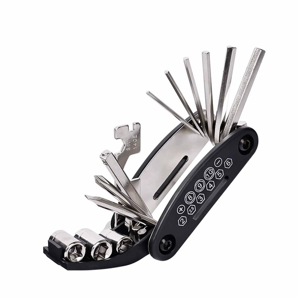 Tool Kit – Portable Multi-Functional Folding Bike Tools, Tire Patching & Set for Maintenance