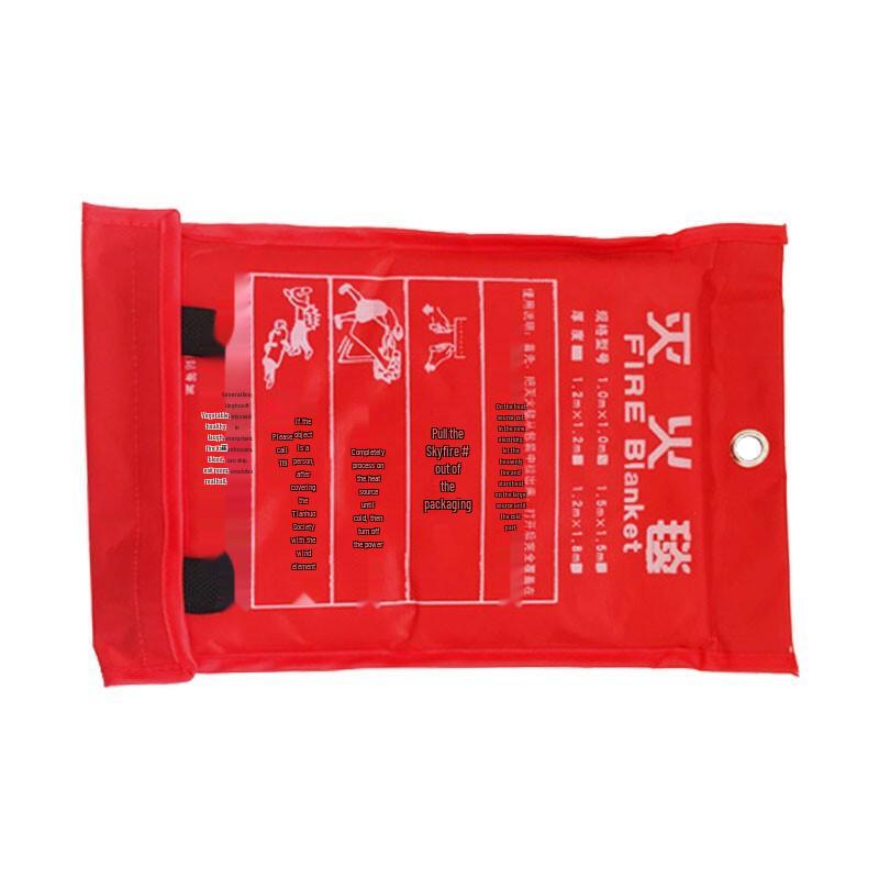 Fire-Resistant Emergency Rescue Fiberglass Blanket 1m x 1m
