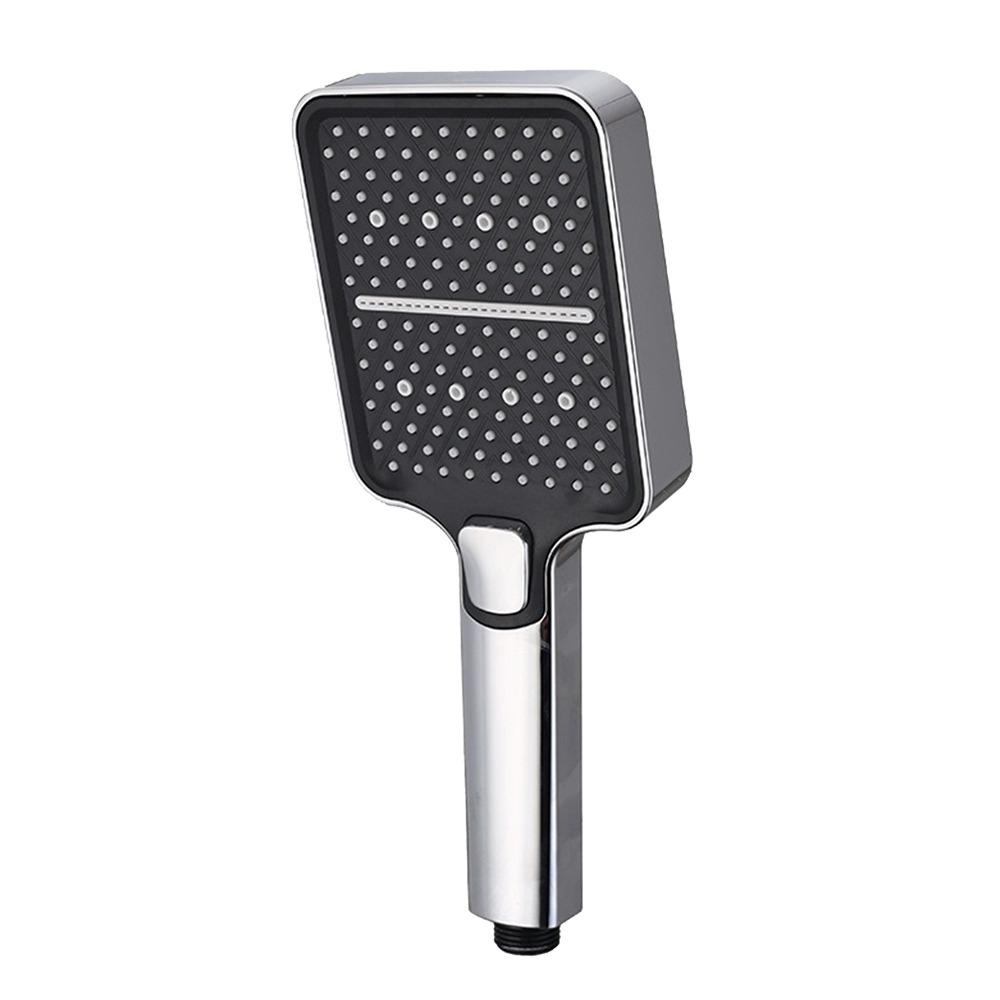 

Large Flow Handheld Shower Head Plastic Shower Sprayer High Pressure Shower Head Home Bathroom срібний