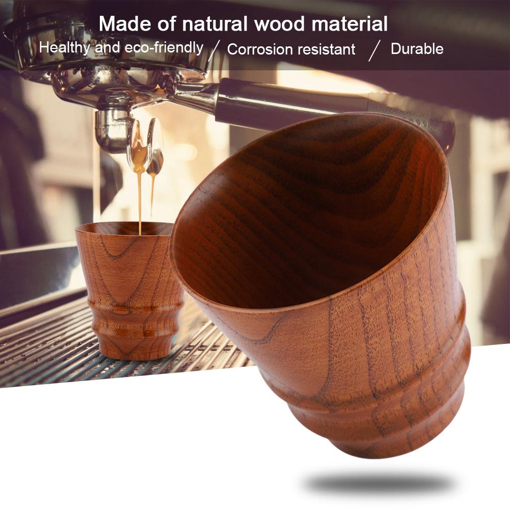 Healthy Wooden Cup Elegant Coffee Milk Water Drinking Cups Multi Functional Wood Beer Mug #3