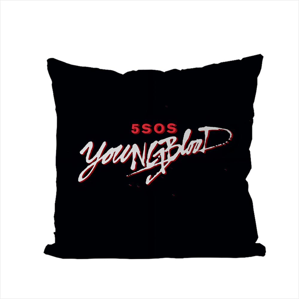 Band 5 SSeconds Of Summer Pillow Case For Car Sofa Decorative Home Doublesided Print Plush Square Throw Pillow Cushion Cover