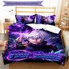 3pcs Gojo Satoru Cover Set - Personalized Name, HD Printed Bedding with 1 Cover and 2 Pillowcases - Perfect for Home Decor, Easy Care