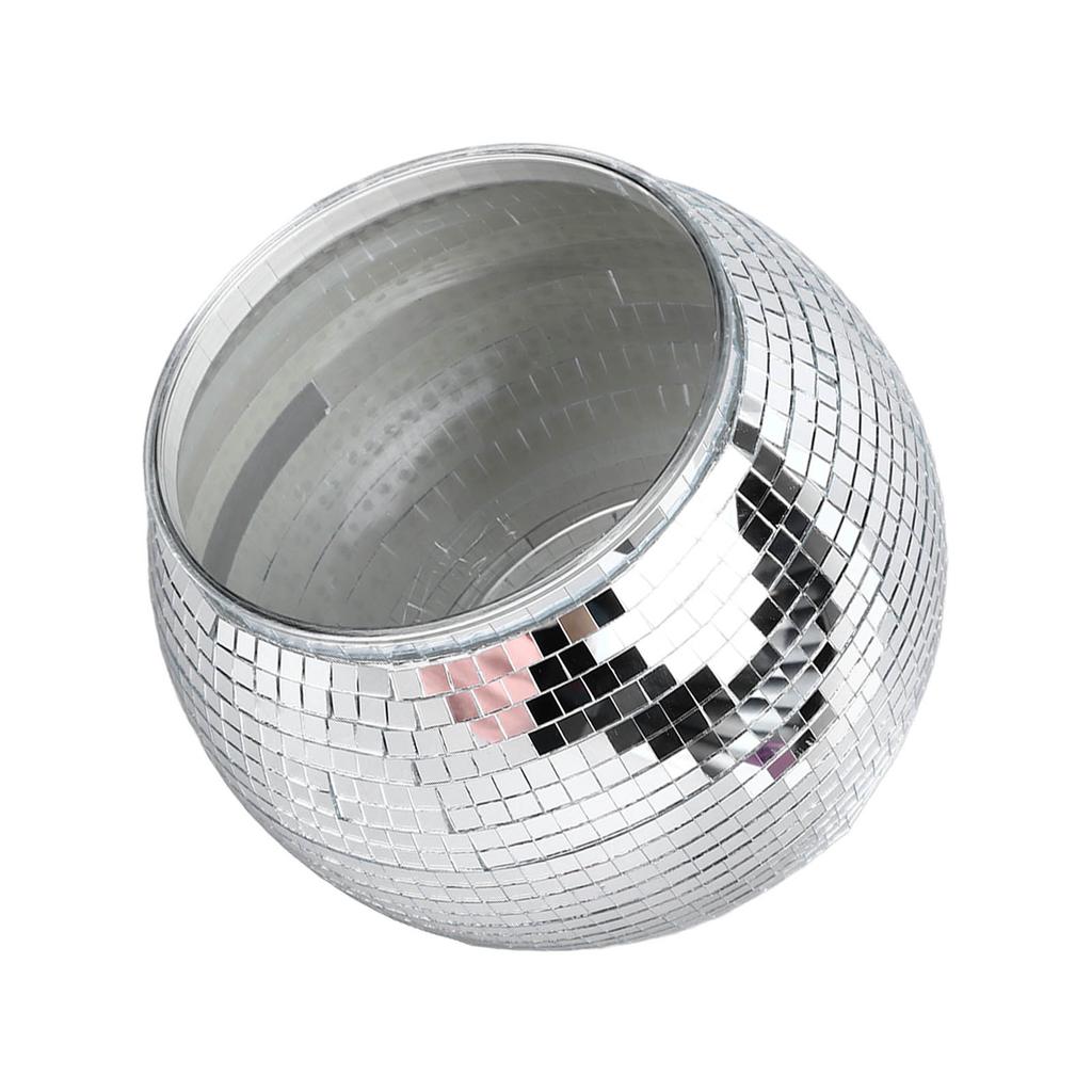 Disco Ball Ice Bucket Plastic Large Capacity Party Drink Bucket for Beer Cocktail Wine Silver