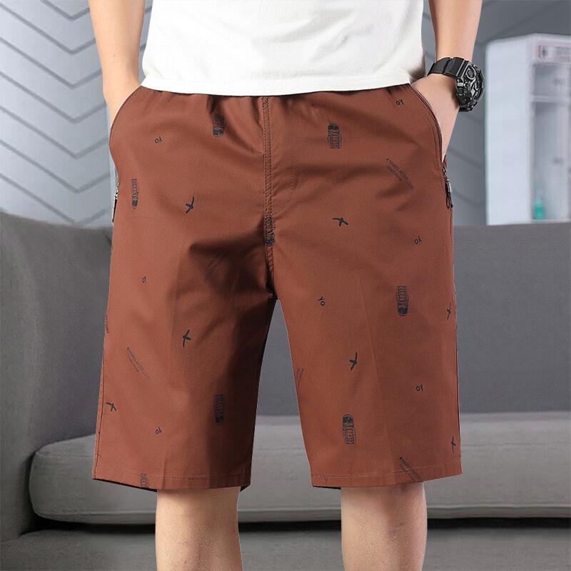 Men's Light Weight Beach Shorts Summer Casual Sweat Shorts Baggy Sports Wide Leg Print Gym Running Shorts