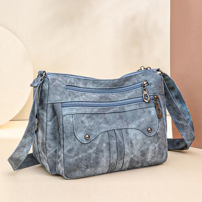 Women's PU Bag Large Capacity Shoulder Bag Crossbody Bag Mother Bag