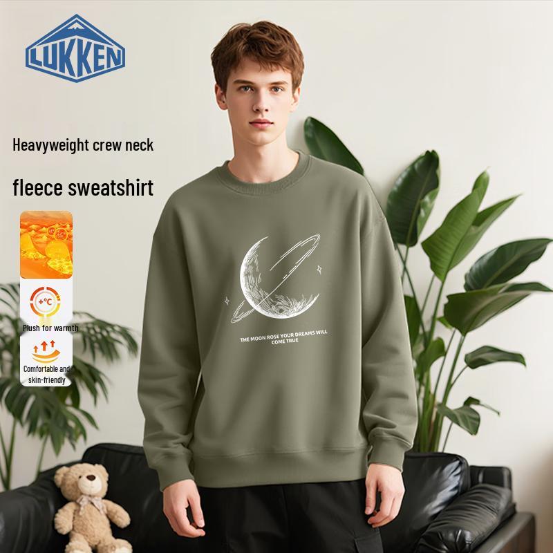 LUKKEN Men s Fleece Lined Graphic Crewneck Sweatshirt 3XL
