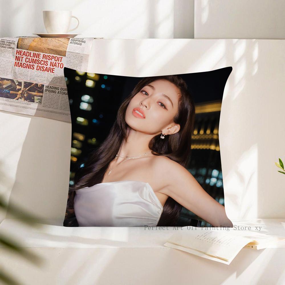 1PC Korean Group Jihyo Pillow Case Square Pillow Cushion Cover Bedroom Sofa Room Decoration Casual Kpop T-TWICE Pillow Cover