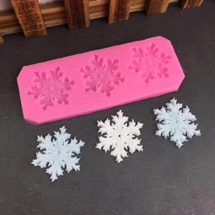DIY Snowflakes Shape Fondant Mold Baking Gadgets Cake Baking Accessories 5 Types