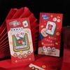 6pcs/set Cartoon Snake Year Red Packets Traditional Lucky Money Pockets  Lunar New Year