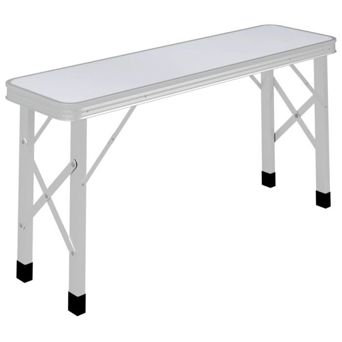 VidaXL Table de Camping Pliable avec 2 Bancs Pique-nique Randonnée Barbecue Jardin Talonnage Evénements Sportifs Extérieur 48181