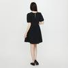 Rap Stitch Pattern Shirred Mini Dress As2Wo465