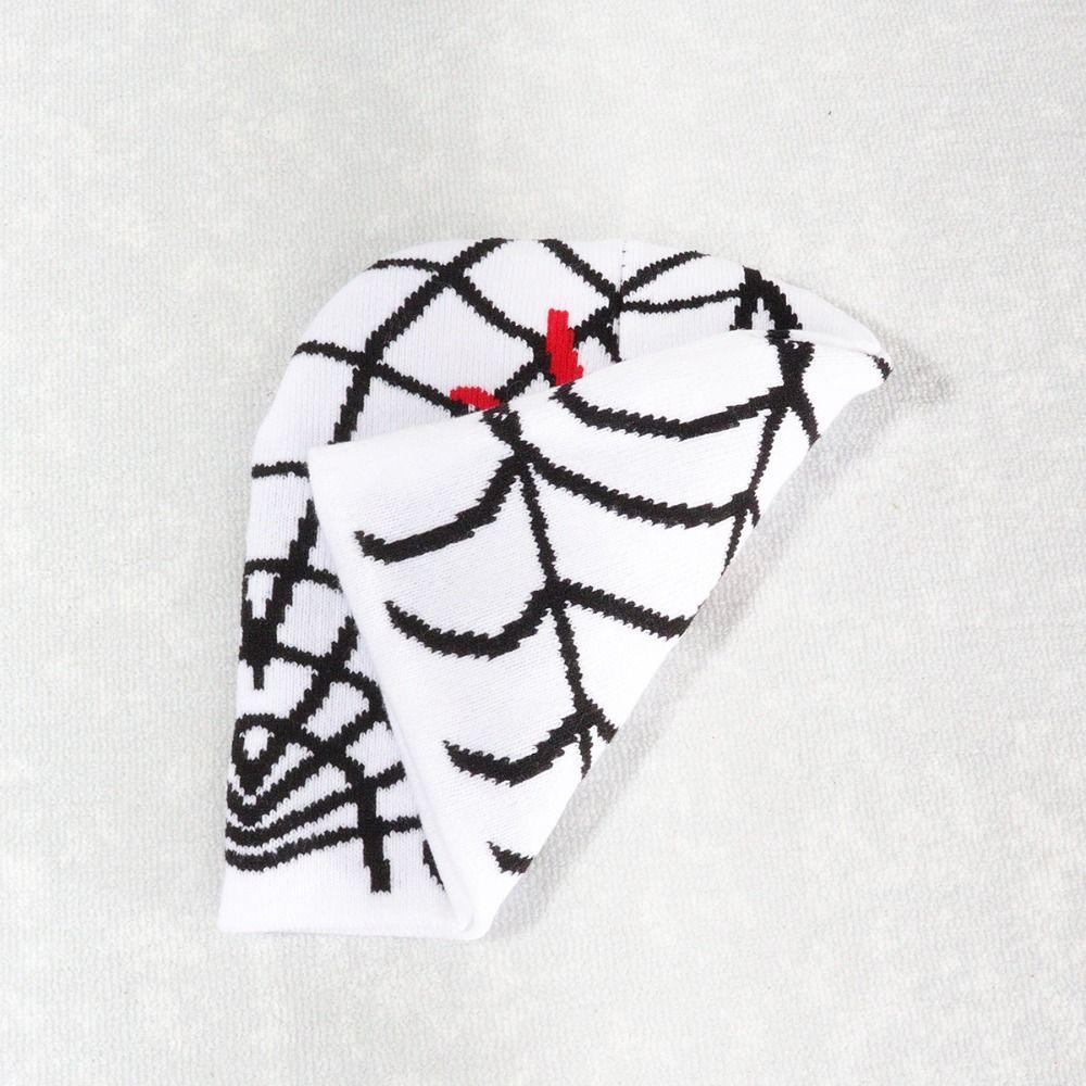 Warm Knitted Hat Spider Web Winter Hat Unisex Woolen Hat  Women