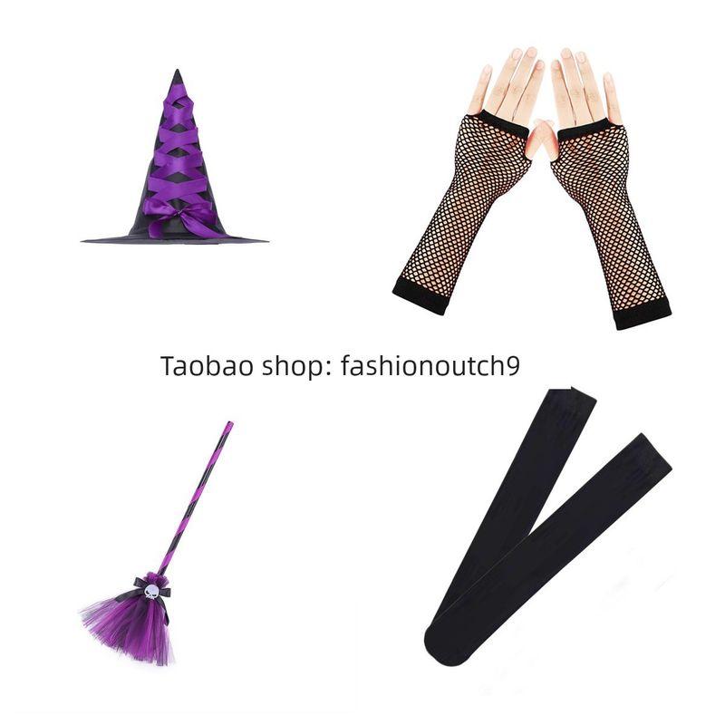 

Костюм для выступления персонажа Волшебной ведьмы на Хэллоуин 2025 Full set of accessories 120cm