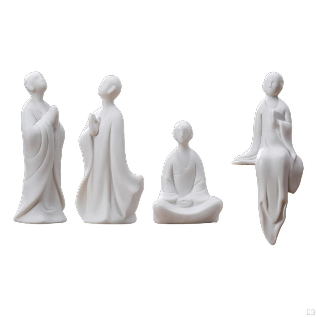 Buddha Statue for Tanks - Handcrafted Ceramic Decor Home and Yoga