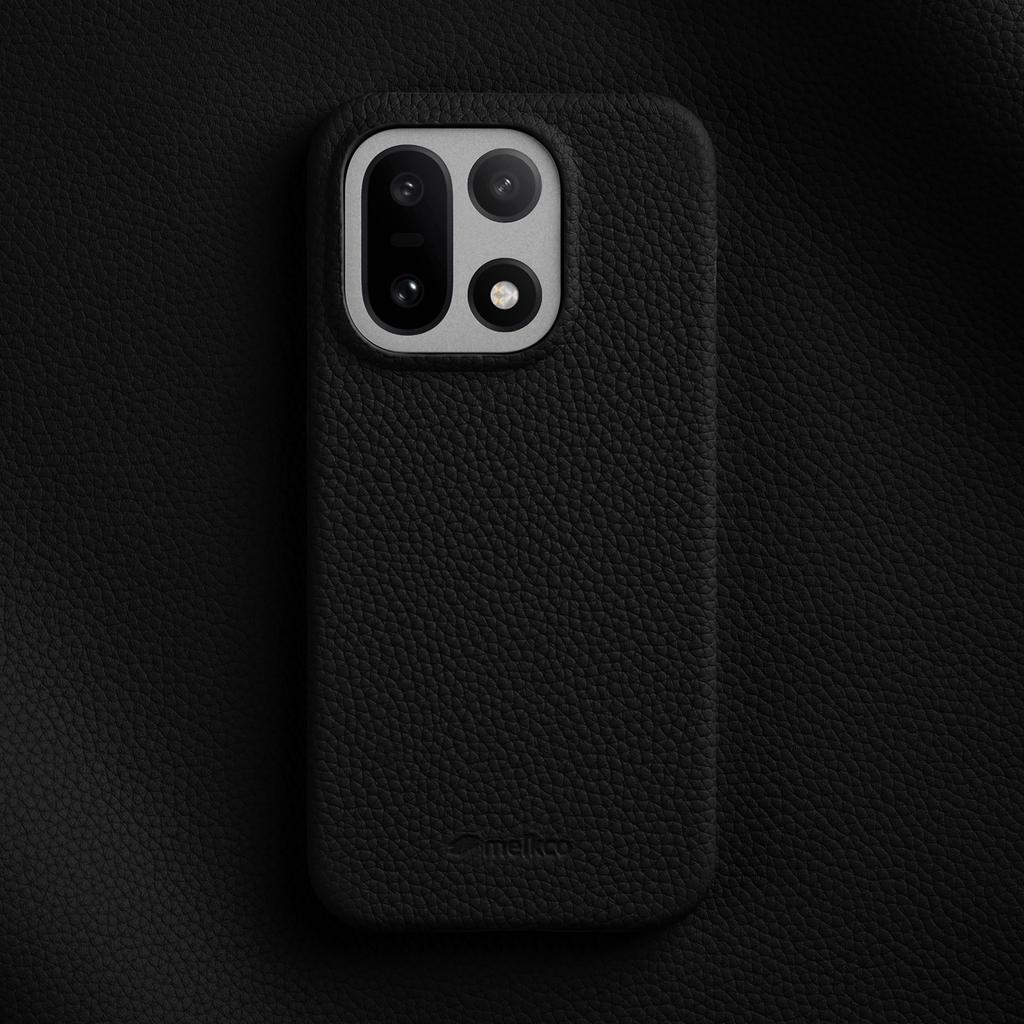 Custodia Melkco 100% Vera Pelle per Oneplus 15 Oneplus15 Modello Litchi Copri Telefono in Pelle di Mucca Rivestimento Interno in Microfibra Custodie