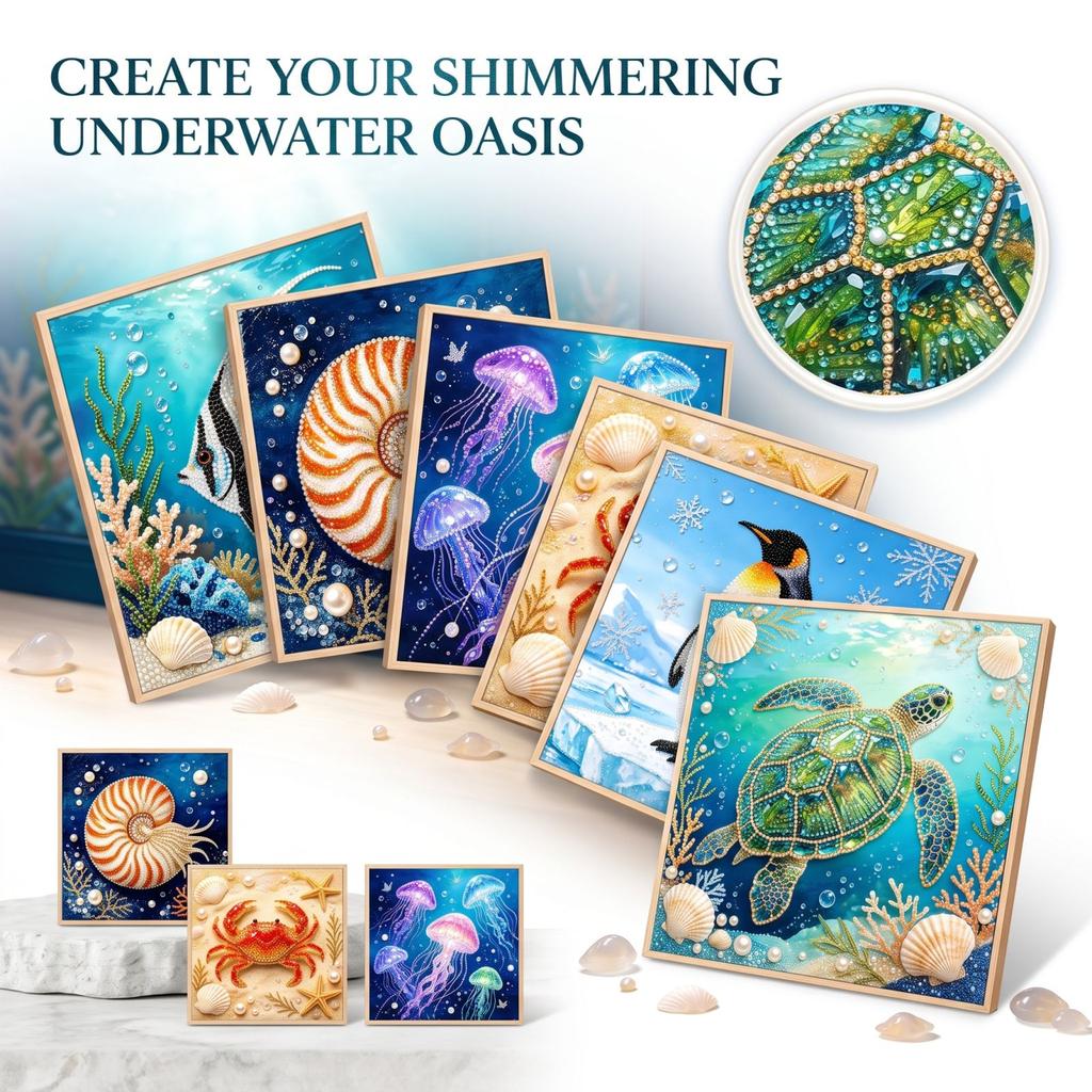 Kit with, DIY 5D Painting, Dots Sticker Set for Home Wall Decor