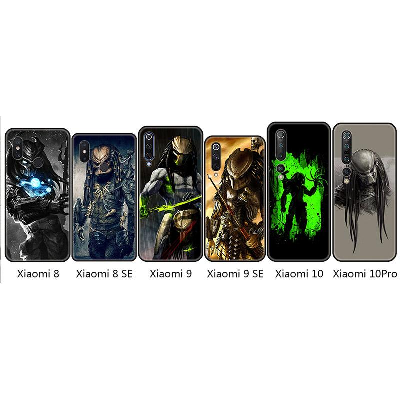Back Shell Depredador Alien Phone Cases Cover For Xiaomi Redmi Note 6 7 8 9S 9Promax 6A 7A 8A 9A Pro 8T Soft Black TPU
