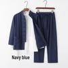 Men's Youth Linen Tang Suit - Chinese Style Zhongshan Jacket Hanfu Set
