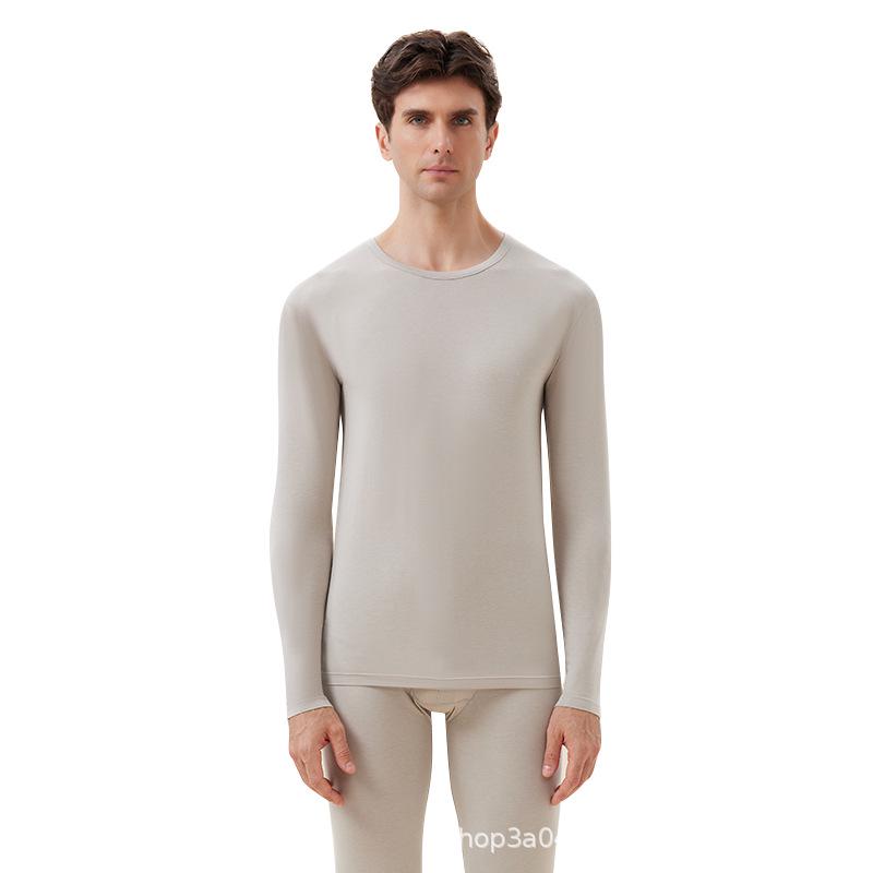 Men's Ultrathin Thermal Base Layer Set - Invisible Autumn/Winter Bottoming Pants & Top.