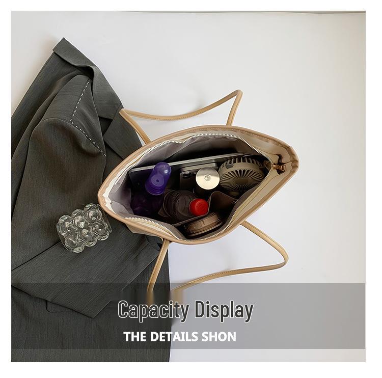 Autumn 2024 Fashionable Embossed Korean Style Shoulder Tote Bag