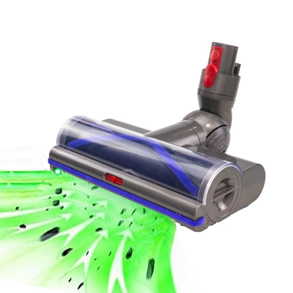 

Emdou Vacuum Cleaner Head for Dyson V7 V8 V10 V11 V15 Hardwood Floor Carpet Direct Drive Head Motor Head Cleaner Replacement Dyson Cordless Vacuum сірий колір