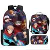 Spell Return Battle School Bag Elementary School Student Animation Backpack Large Capacity Three-piece Set
