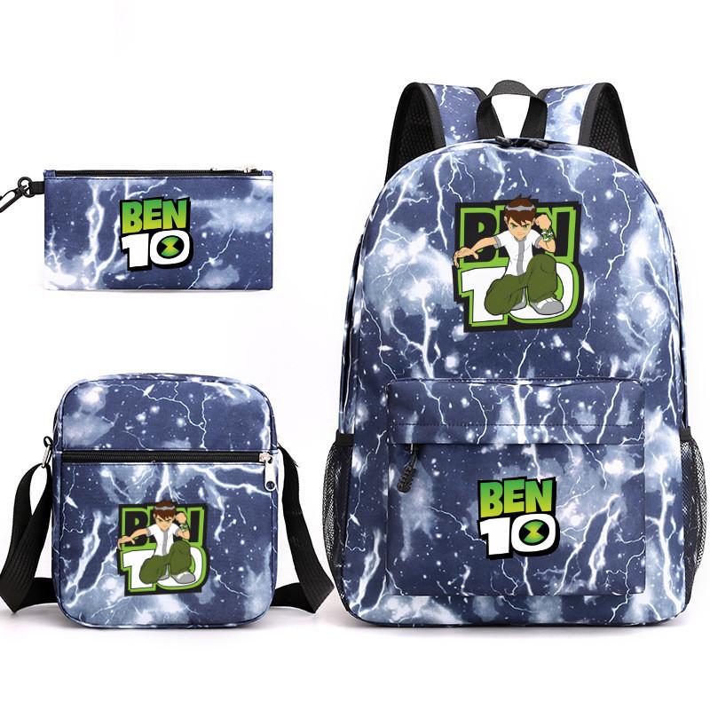 10 Ben Children Backpack Cartoon Design Canvas School Bag  Student Traveling