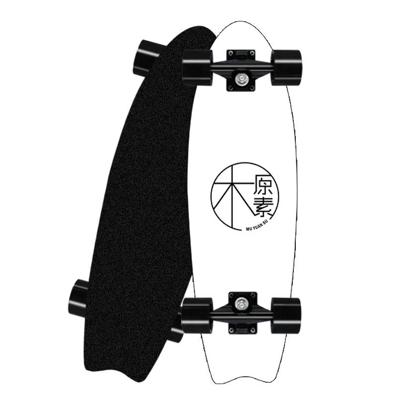Professionelles Surfland-Skateboard aus Ahorn mit Einzelrocker, Cruiser-Skateboard, Longboard, Kindersport, Straße, Outdoor-Fitnessstudio