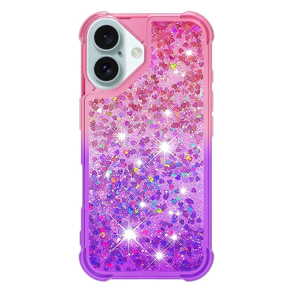 Luxury Bling Glitter Phone Case For Samsung Galaxy S22 S21 S20 FE S10 Plus S10E Note20 Ultra Dynamic Quicksand Bumper Back Cover
