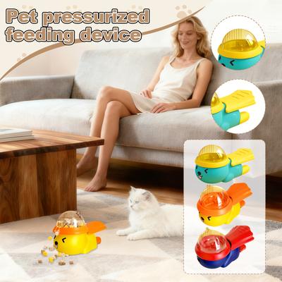 Pet Food Dispenser That Dispenses Food By Pressing And Rotating, A Self-entertaining And Boredom-relieving Training Gadget For Dogs