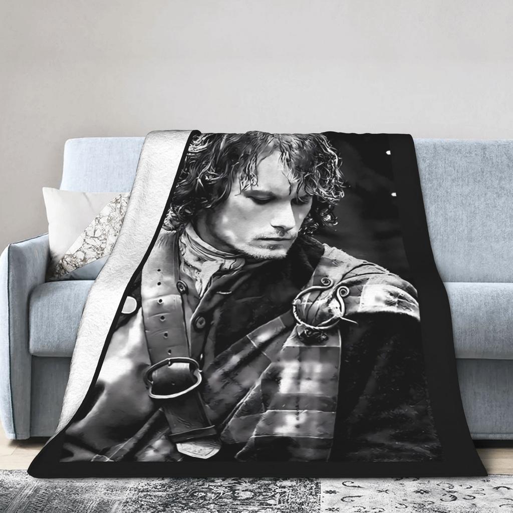 Jamie Fraser Outlander Blankets Television Soft Novelty Plush Throw Blanket For Outdoor Camping Flannel Bedspread Bed Cover