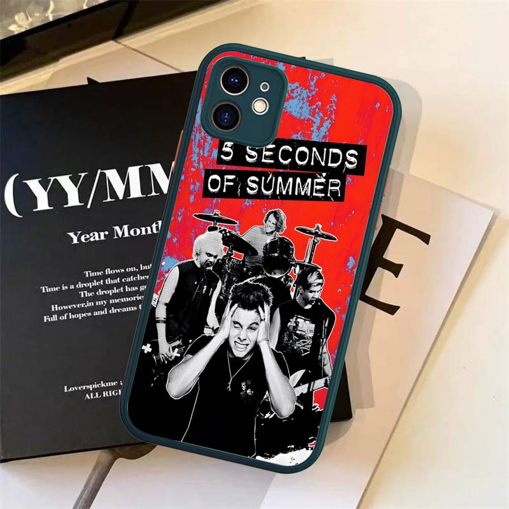 Seconds-of-Summers-5SOS Phone Case For IPhone 16 15 14 13 12 11 Pro Max XS Max X Plus Matte Shockproof Cover