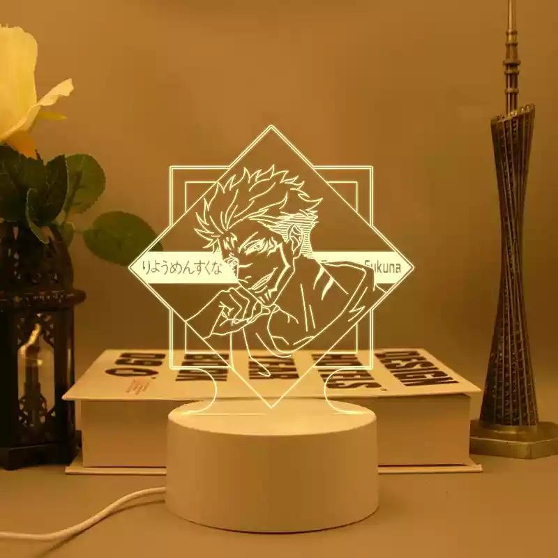 Jujutsu Kaisen 3d Night Light Led Decoration Gojo Satoru Geto Suguru Ryomen Sukuna Anime Gift For Birthday