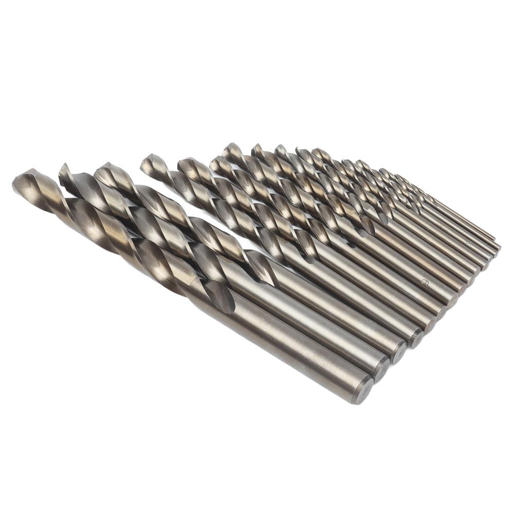15Pcs 1.5-10mm Size Range Cobalt Drill Bit Set