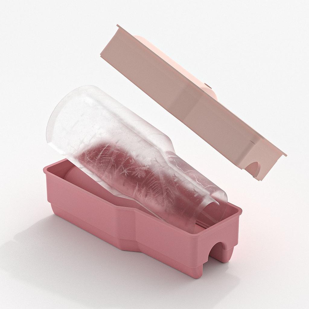 Water Bottle Ice Maker,Insulated Cup Ice Tray - Creative Silicone Ice Mold with Easy Release Design