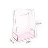 Acrylic Handheld Flower Box Transparent Reusable Gift Wrapping Bags Decorative Vase with Handles Handbag For Bridesmaid Wedding