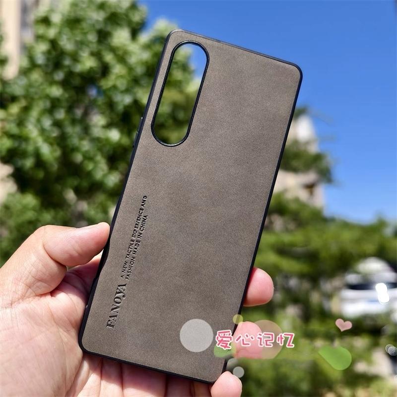 Custodia Per Sony Xperia 1 VI 10Vi 5 V Lusso Pelle Opaca Cover Posteriore Per Xperia 1V 5 IV 10V Guscio in Silicone Paraurti Antiurto
